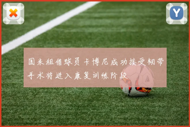 国米租借球员卡博尼成功接受韧带手术将进入康复训练阶段